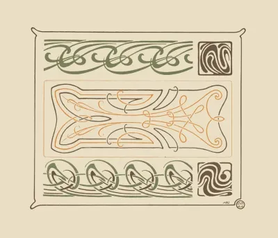 Abstract Design Based On Intertwined Curvilinear Shapes