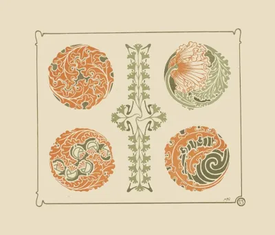 Abstract Design Based On Leaf Shapes
