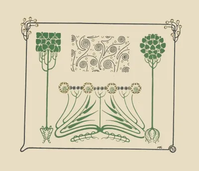 Abstract Design Based On Leaves And Arabesques 2