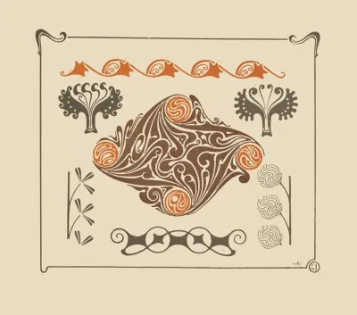 Abstract Design Based On Leaves And Organic Shapes 3