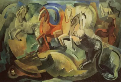 Abstraction Of Horses