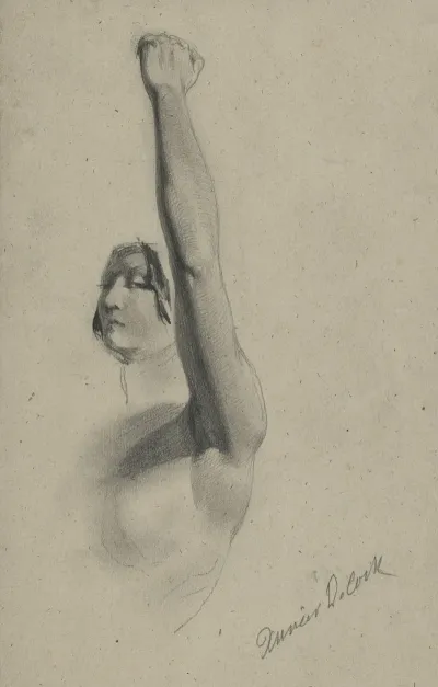Academic Female Nude With Raised Arm
