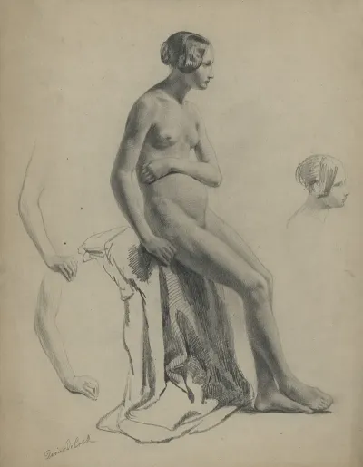 Academic Nude Of A Seated Woman 2