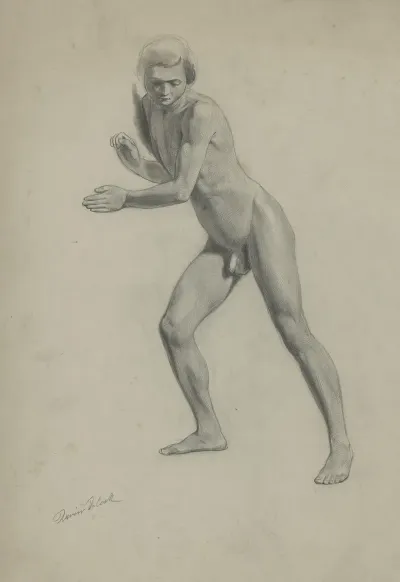 Academic Nude Of A Standing Man 2