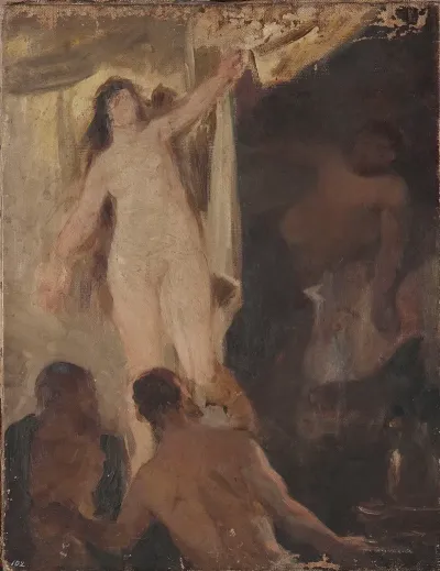 Academic Sketch Of Nudes 2