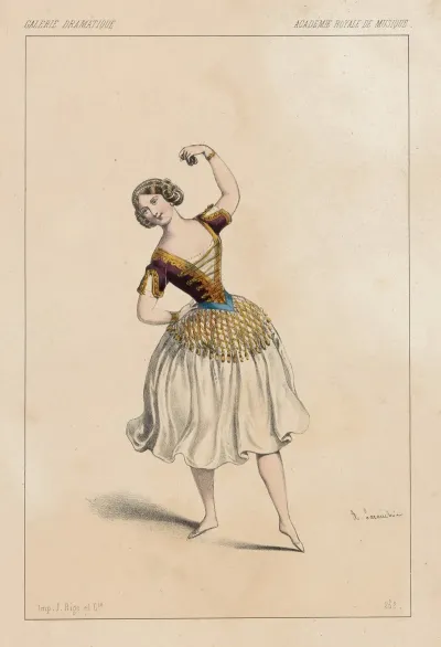 Academie Royale De Musique Melle Carlotta Grisi Dans Paquita 1r Acte