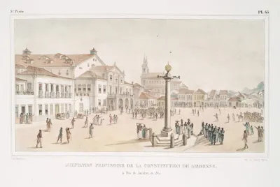 Acceptation Provisoire De La Constitution De Lisbonne A Rio De Janeiro En 1821