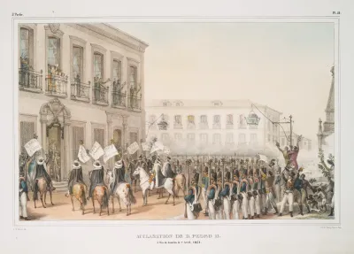 Acclamation De D Pedro Ii A Rio De Janeiro Le 7 Avril 1851