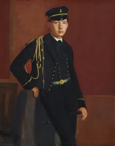 Achille De Gas In The Uniform Of A Cadet