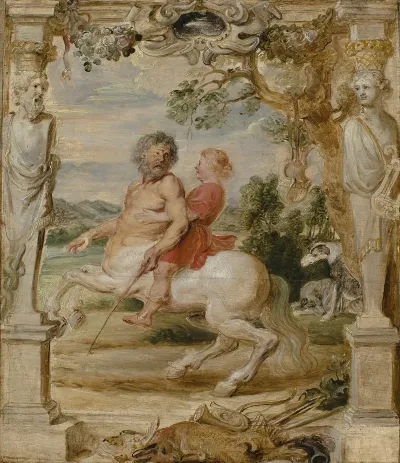 Achilles Educated By The Centaur Chiron