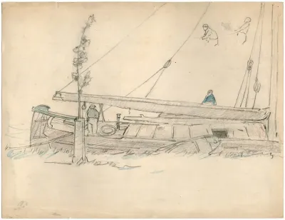 Achtersteven Van Een Zeilboot
