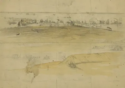 Acquia Creek Landing Depot Of Supplies For The Army Of The Potomac