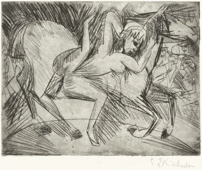Acrobat On A Horse Voltigeuse Zu Pferd