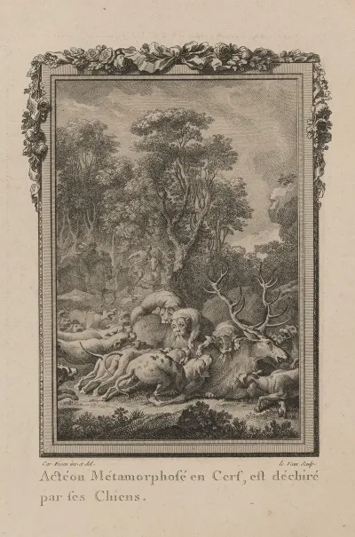 Acteon Transforms Into A Stag And Is Devoured By His Dogs