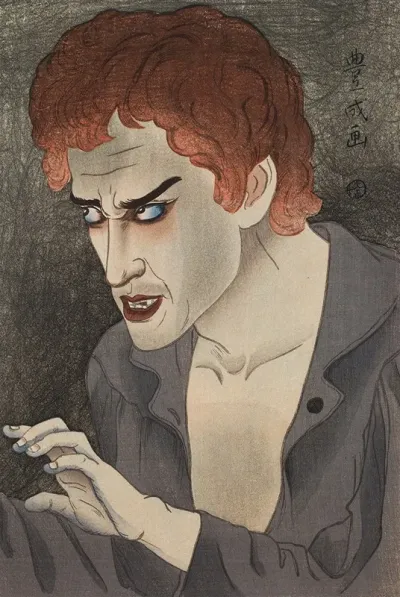 Actor Morita Kanya Xiii As Jean Valjean From An Untitled Series Known As Flowers Of The Theater