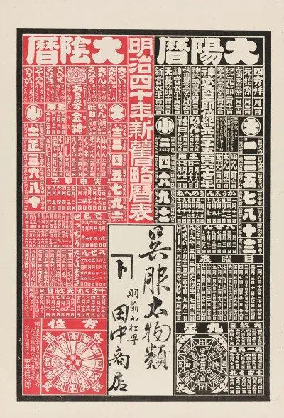 Ad For Tanaka Shoten Kimono Shop In Uzen Yamagata Prefecture