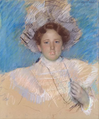 Adaline Havemeyer In A White Hat