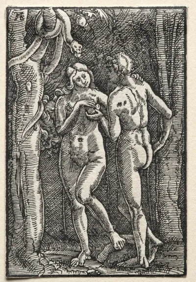 Adam And Eve Eating The Forbidden Fruit