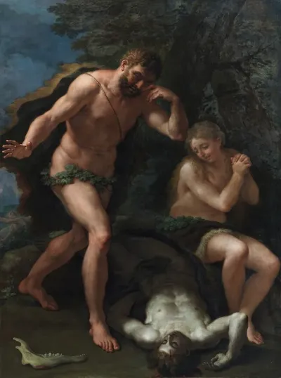 Adam And Eve Lamenting Over The Body Of Abel