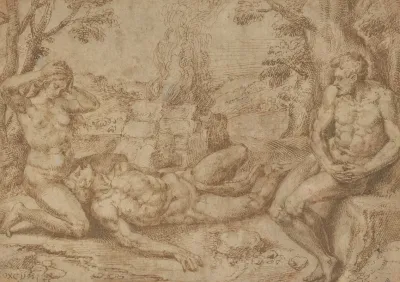 Adam And Eve Mourning The Death Of Abel