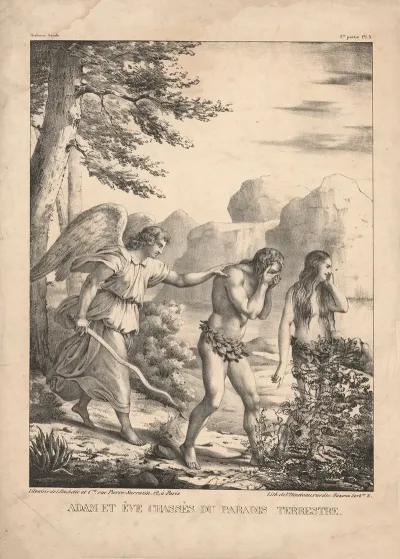 Adam Et Eve Chasses Du Paradis Terre Stre