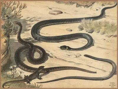 Adder Snake Lizard And Slow Worm