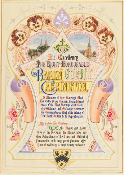 Addresses Presented To Lord Carrington Governor Of New South Wales Pl 03