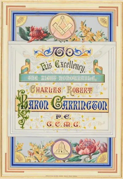 Addresses Presented To Lord Carrington Governor Of New South Wales Pl 07