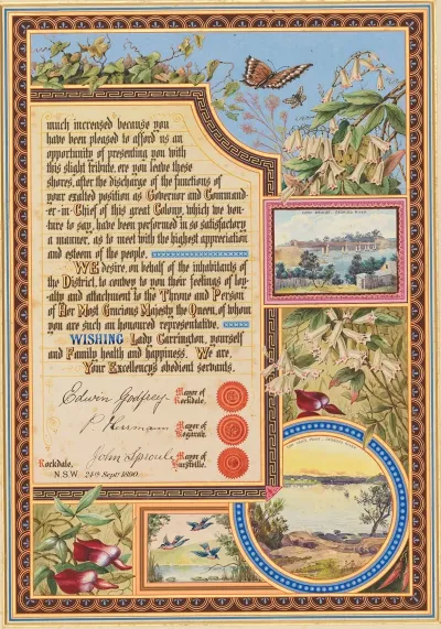 Addresses Presented To Lord Carrington Governor Of New South Wales Pl 09