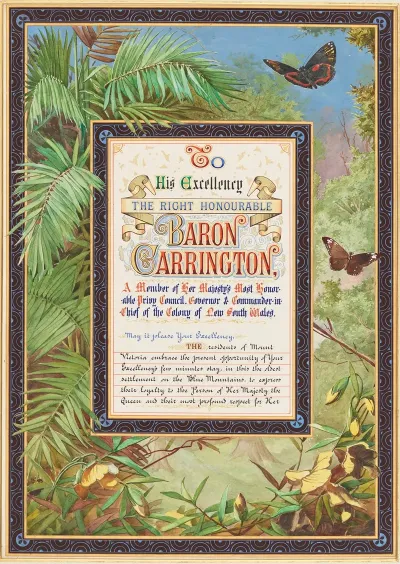Addresses Presented To Lord Carrington Governor Of New South Wales Pl 15