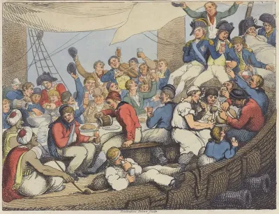 Admiral Nelson Recreating With His Brave Tars After The Glorious Battle Of The Nile