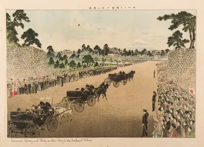 Admiral Sperry And Party On Their Way To The Imperial Palace