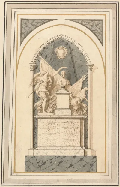 Admiral Vernons Monument In Westminster Abbey