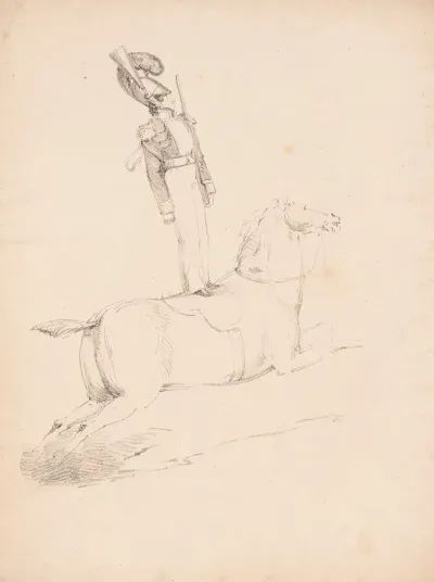 Adolphe Franconi Standing On A Saddle On The Back Of A Horse