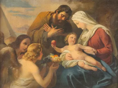 Adoration Of The Holy Family