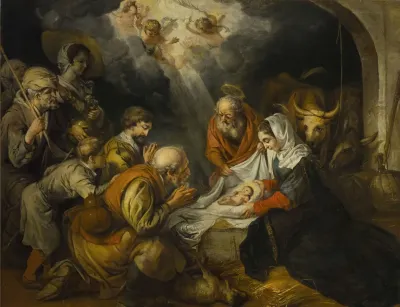 Adoration Of The Shepherds Luke 2 16 17