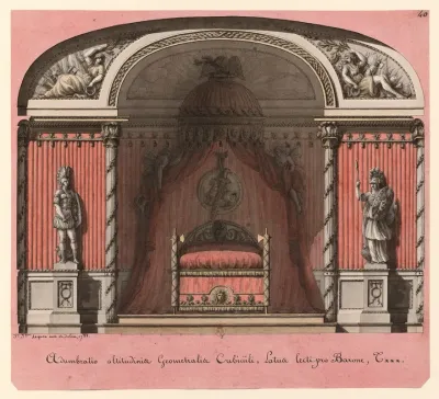 Adumbratio Altitudinae Geometralia Elevation De Lalcove Antique Pour Le Baron Txxx