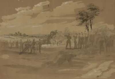 Advance Of The Army Towards Lewinsville