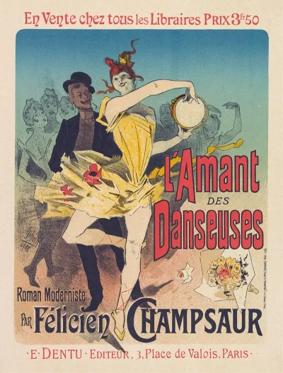 Advertentie Voor De Roman Lamant Des Danseuses Door Felicien Champsaur