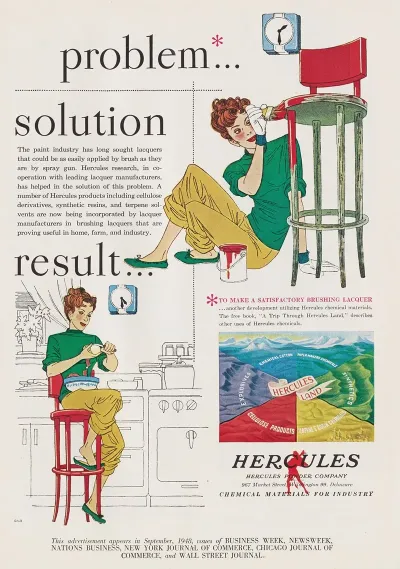 Advertisement For Hercules Naval Stores Products