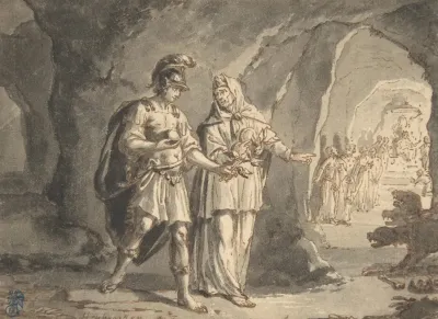 Aeneas And The Sibyl In The Underworld 2
