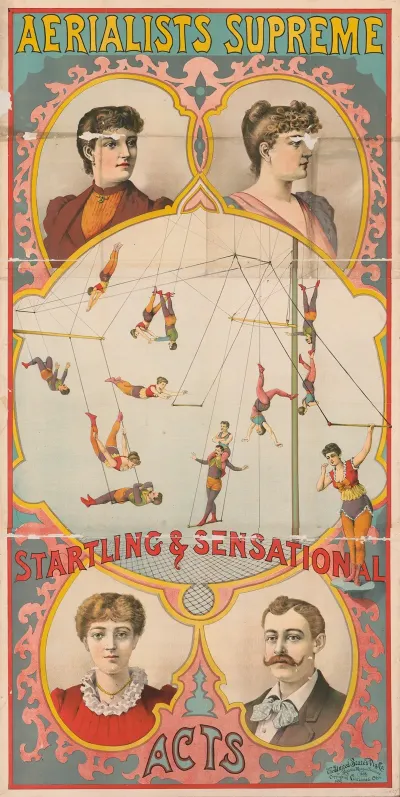 Aerialists Supreme Startling Sensational Acts