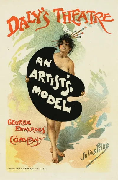 Affiche Anglaise Pour Le Dalys Theatre An Artists Model