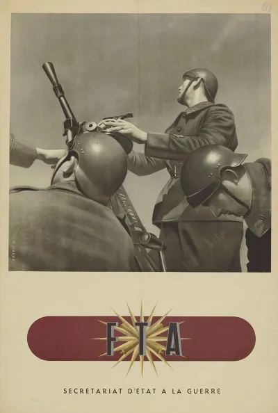 Affiche De Recrutement De Larmee De Vichy Fta Forces Terrestres Antiaeriennes