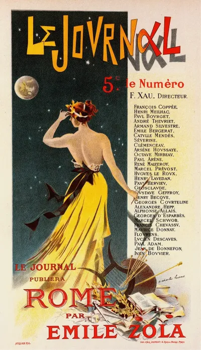 Affiche Pour Annoncer La Publication De Rome Dans Le Journal