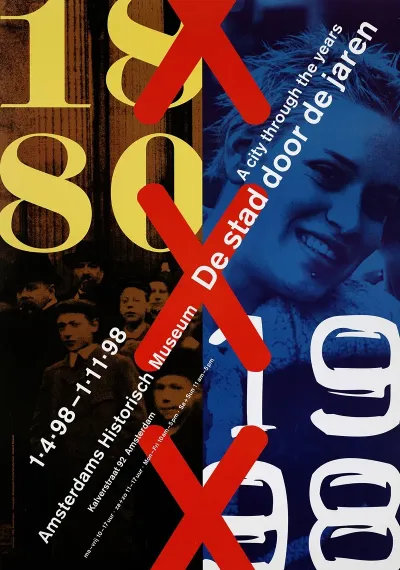 Affiche Tentoonstelling De Stad Door De Jaren