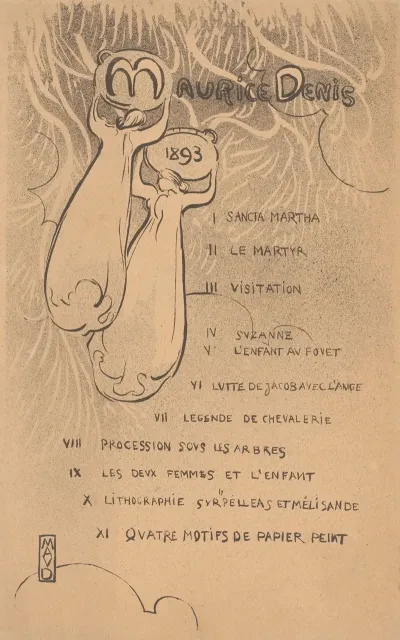 Affiche Van De Solo Expositie Maurice Denis In Le Barc De Boutteville