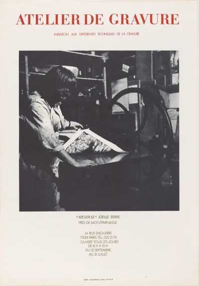 Affiche Van Drukkerij Atelier 63 Te Parijs