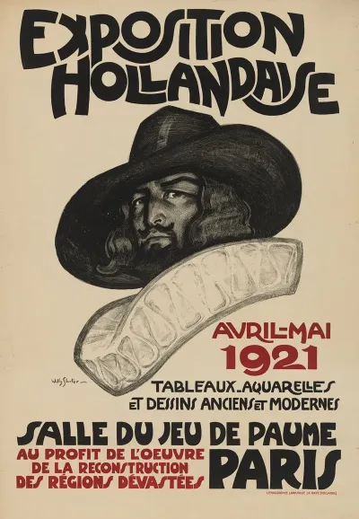 Affiche Voor De Exposition Hollandaise Te Parijs 1921