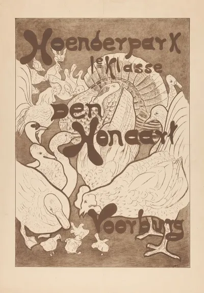 Affiche Voor Het Hoenderpark 1e Klasse Den Honaart Voorburg